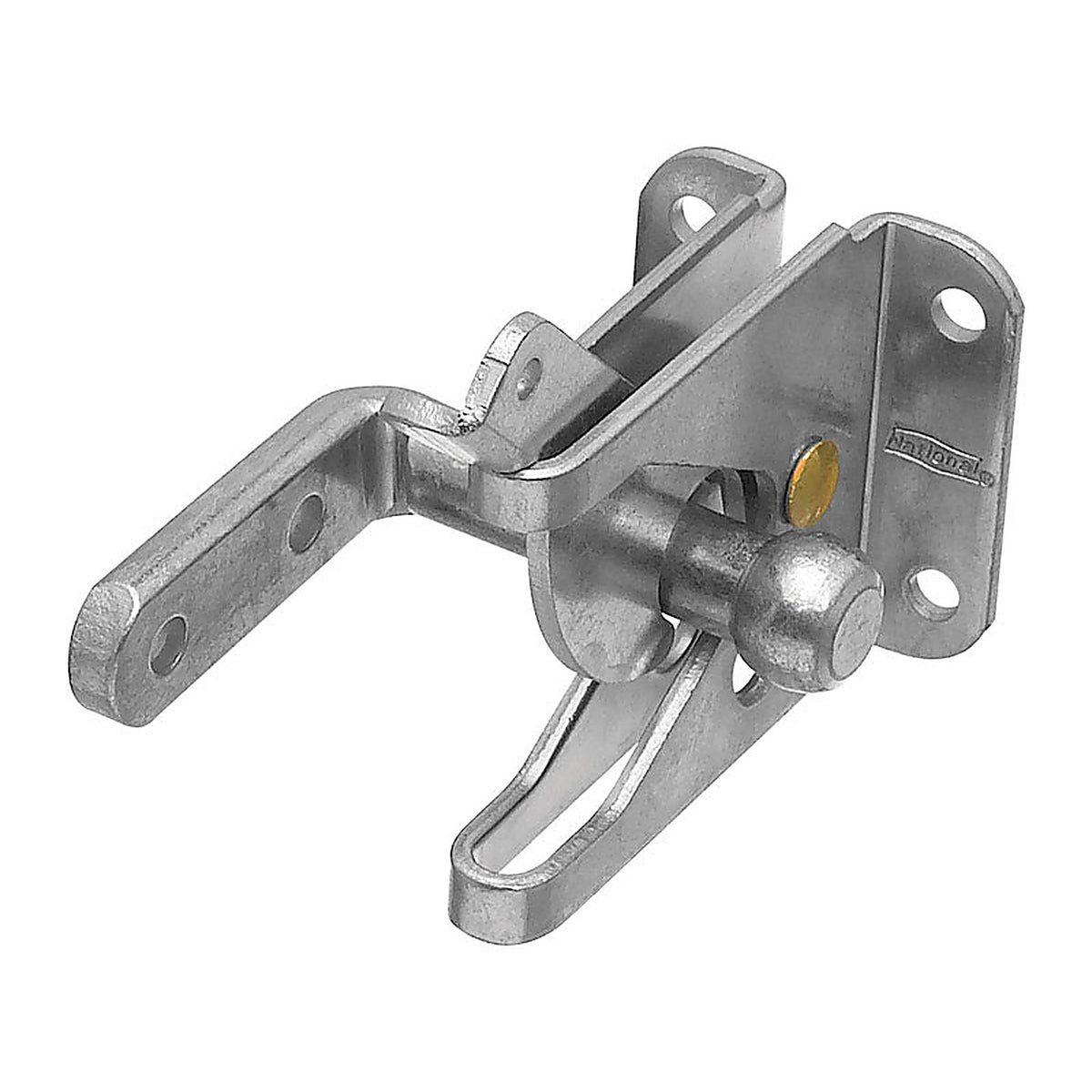 National Hardware - N101-352 - Zinc-Plated Silver Steel Automatic Gate Latch