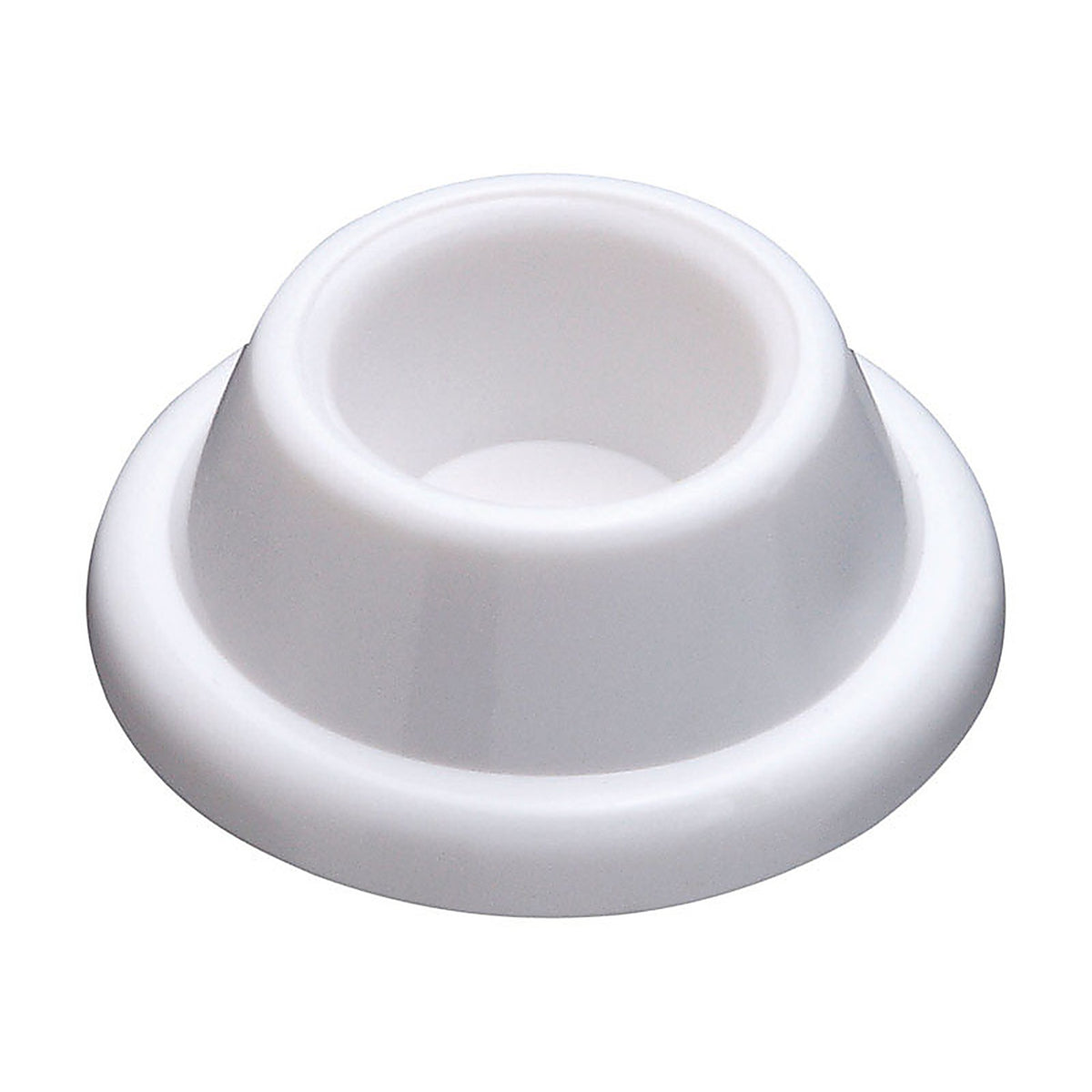 National Hardware - N215-897 - Plastic White Wall Door Stop Mounts to wall