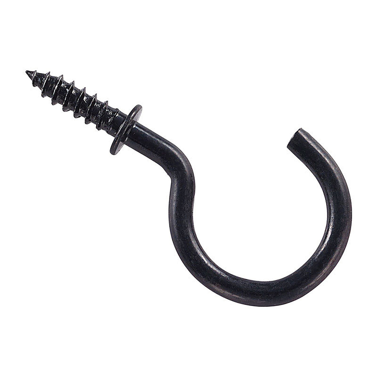 National Hardware - N119-729 - Black Steel 1 in. L Cup Hook 10 lb. - 30/Pack
