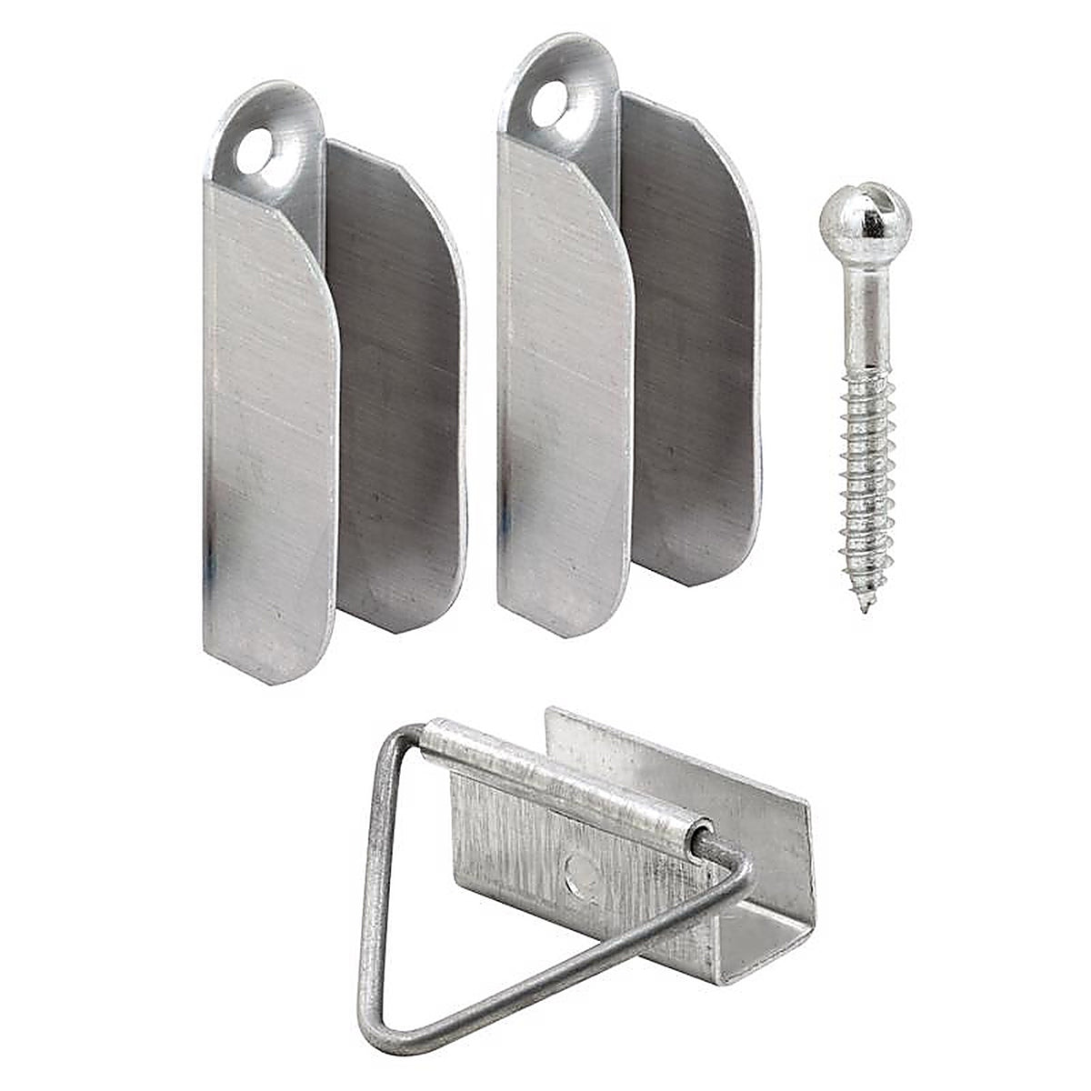 Prime-Line - L 5770 - Mill Silver Aluminum Hangers and Latches 1 pk