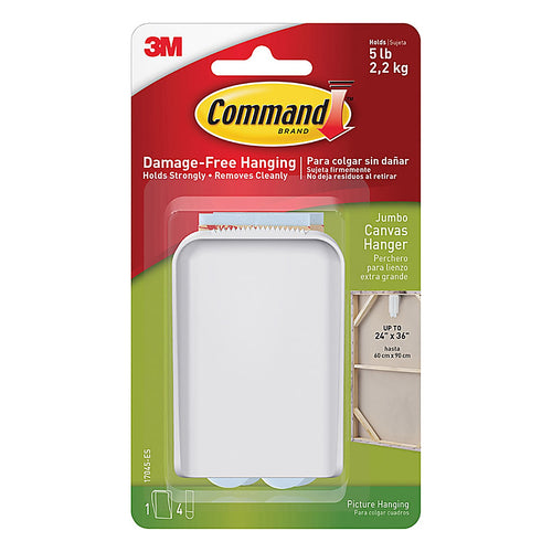 3M - 17045-ES - Plastic Coated White Canvas Picture Hanger 5 lb. - 1/Pack Plastic