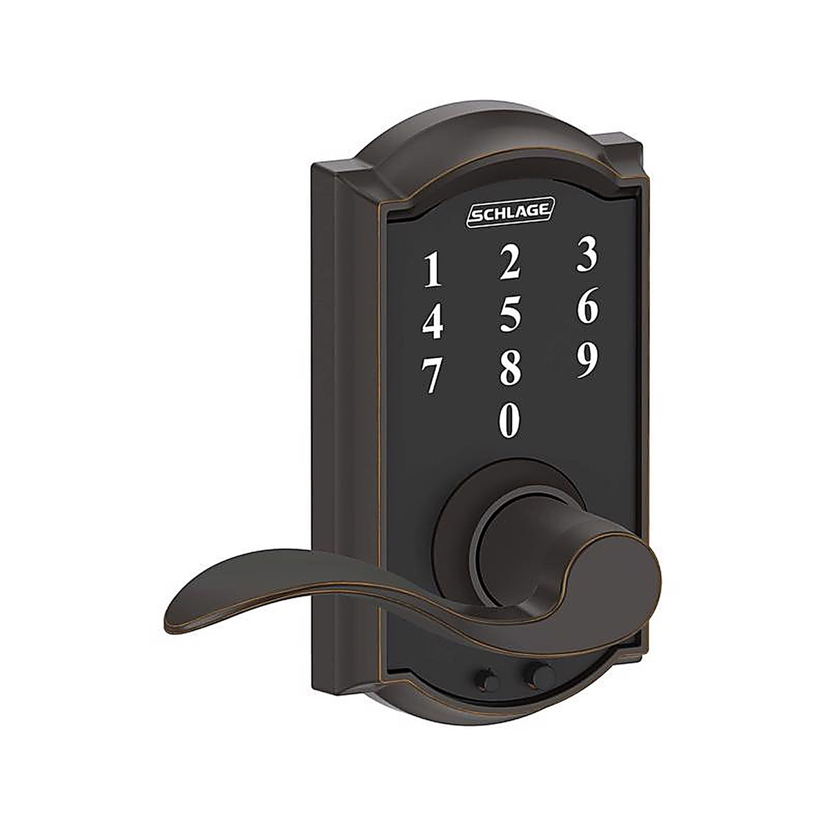 Schlage - FE695VCAM716ACC - Aged Bronze Steel Electric Touch Screen Entry Lock