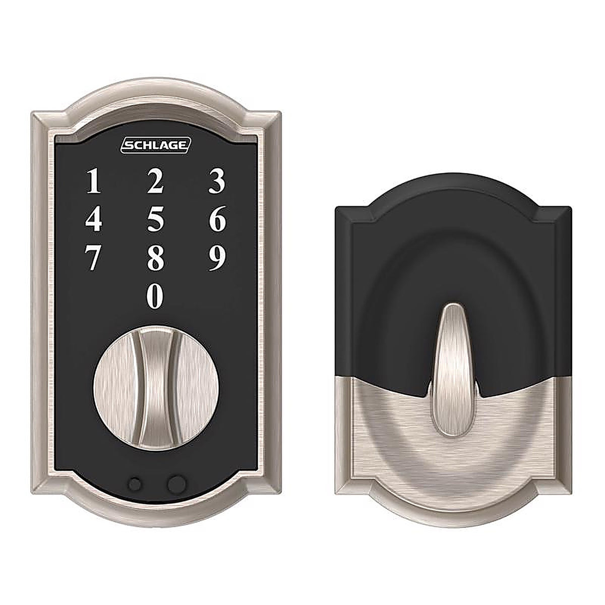 Schlage - BE375VCAM619 - Satin Nickel Steel Electronic Keypad Entry Lock