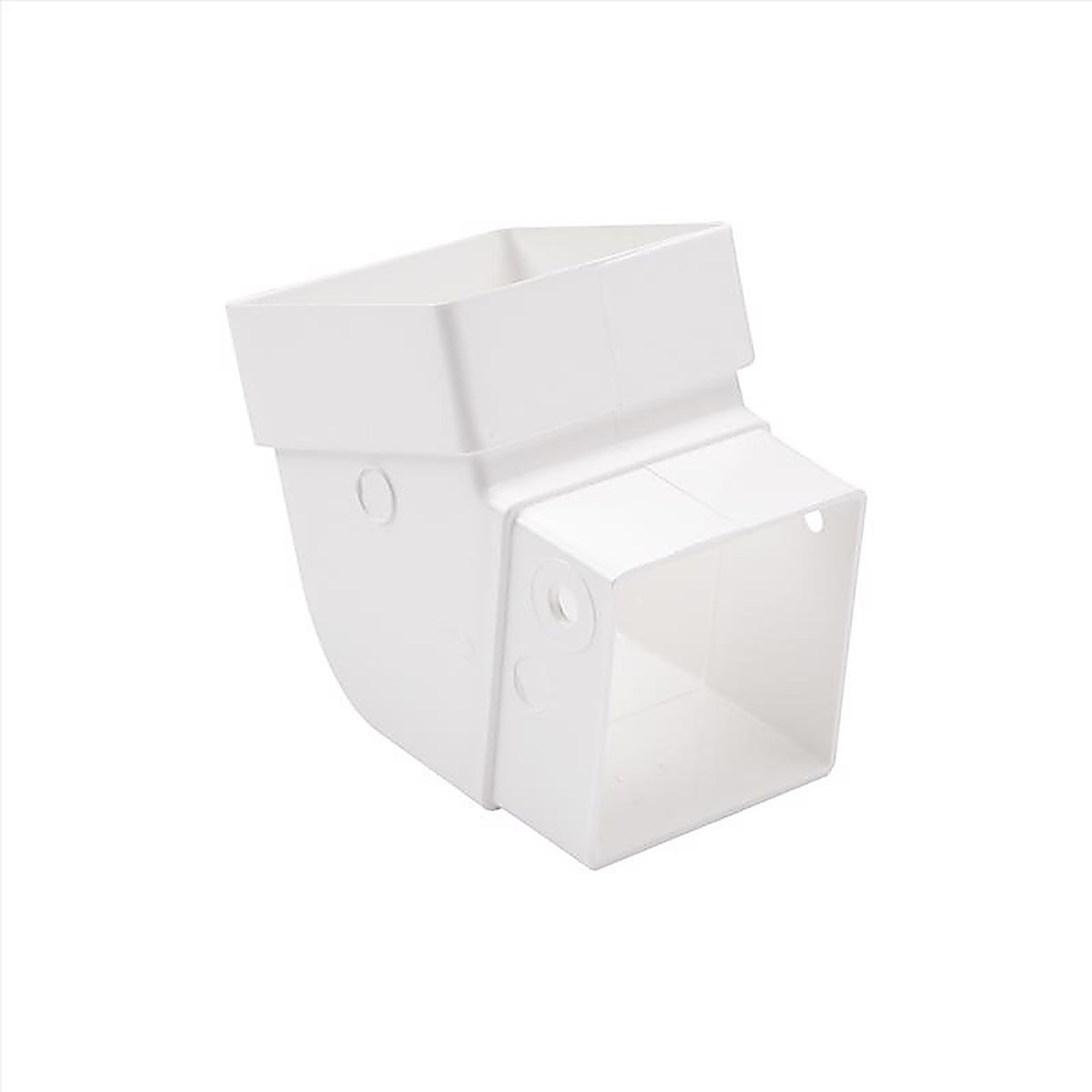 Amerimax - T0525 - 3.88 in. H x 3.63 in. W x 3.63 in. L White Vinyl Contemporary Gutter Elbow