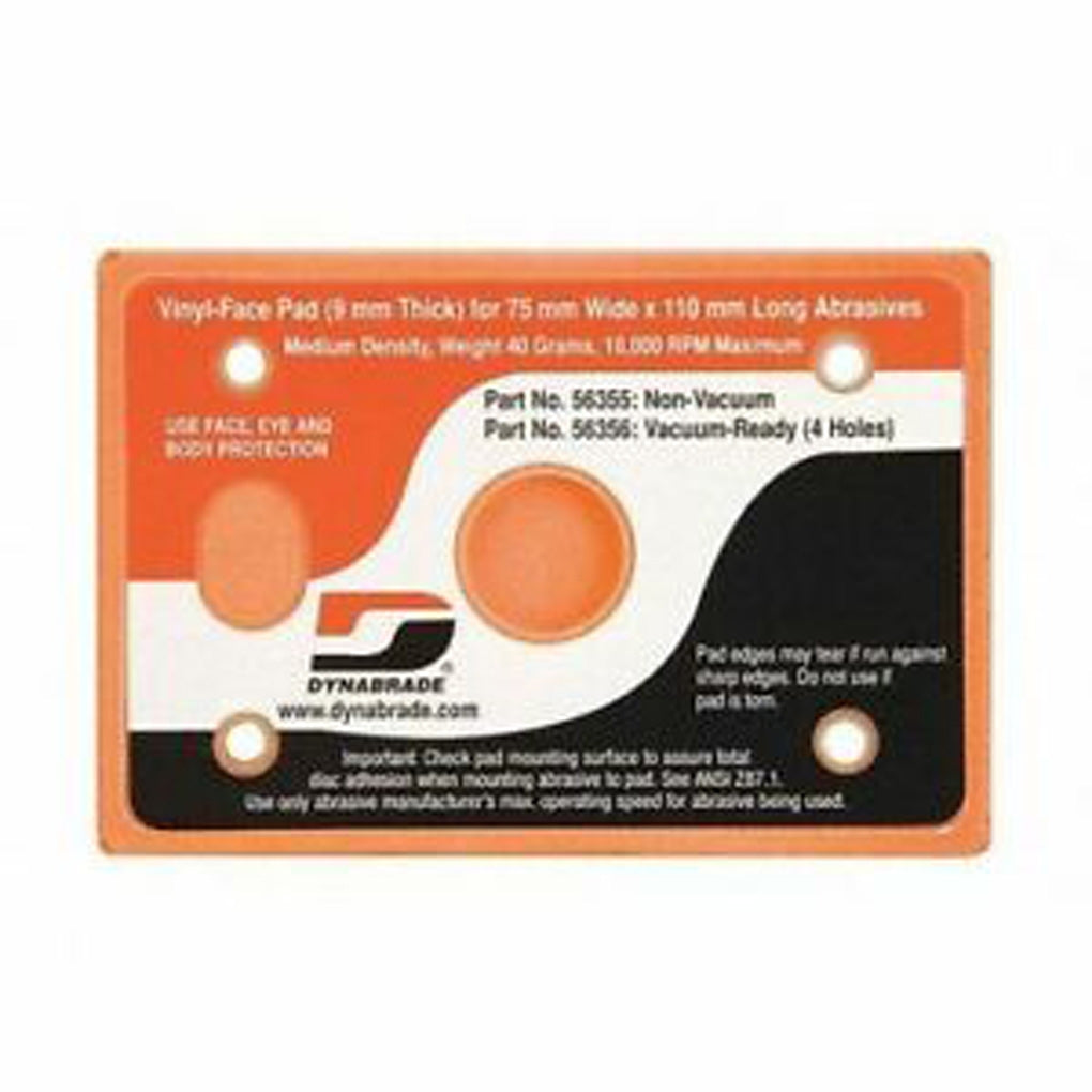 DYNABRADE - 57513 - 2-3/4 in (70 mm) W x 11 in (279 mm) L Non-Vacuum File Board Disc Pad, Hook-Face, Short Nap
