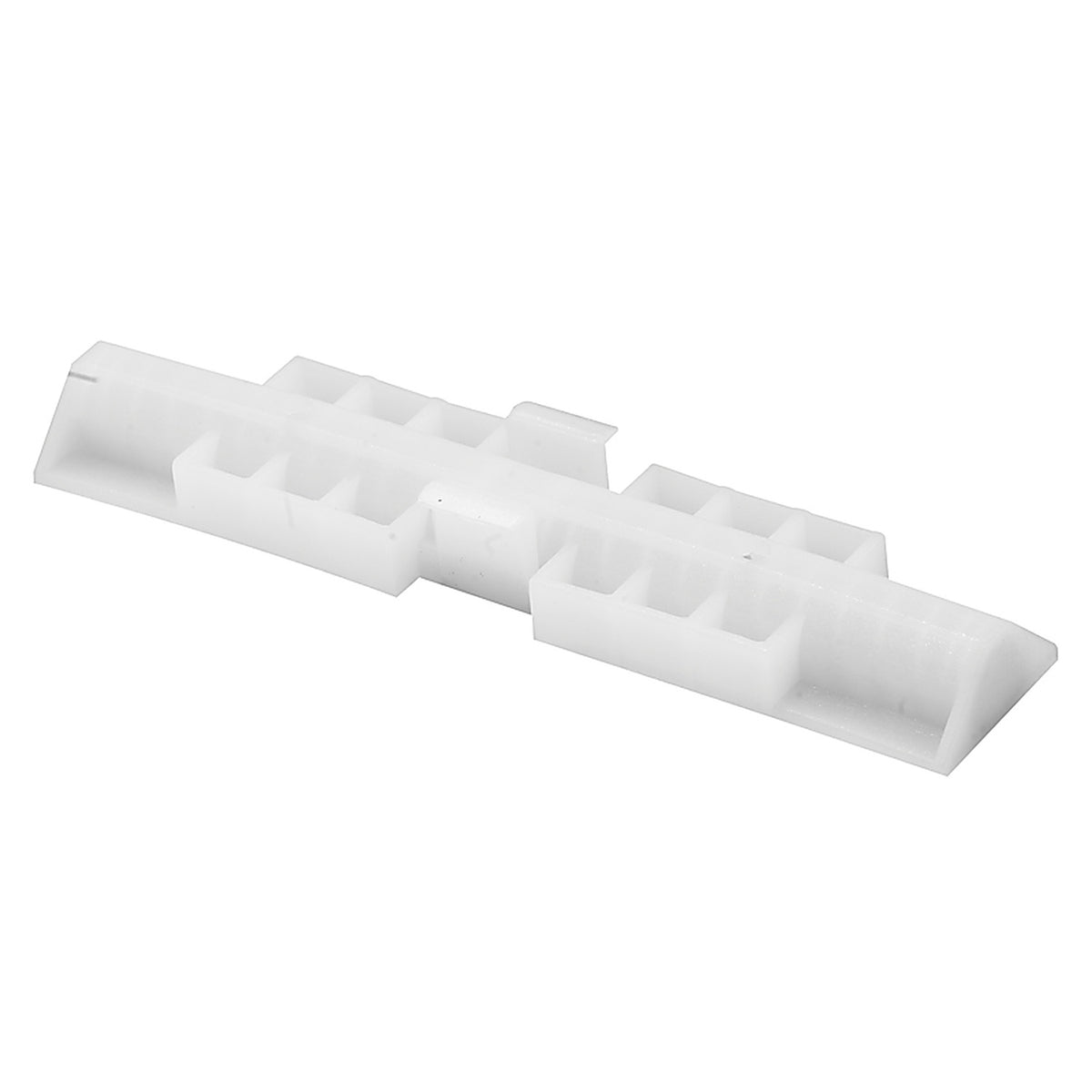 Prime-Line - N 6539 - Matte White Plastic Bi-fold Snugger 2 pc