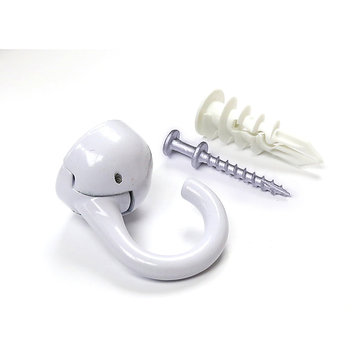 Hangman - EHO-W - Small White Metal 2 in. L Double Headed Hanger 100 lb. - 1/Pack