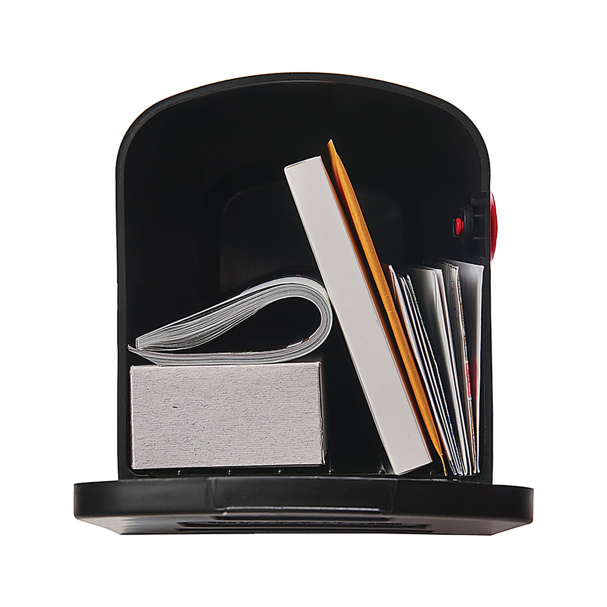 Gibraltar Mailboxes - PL10B0AM - Parsons Classic Plastic Post Mount Black Mailbox
