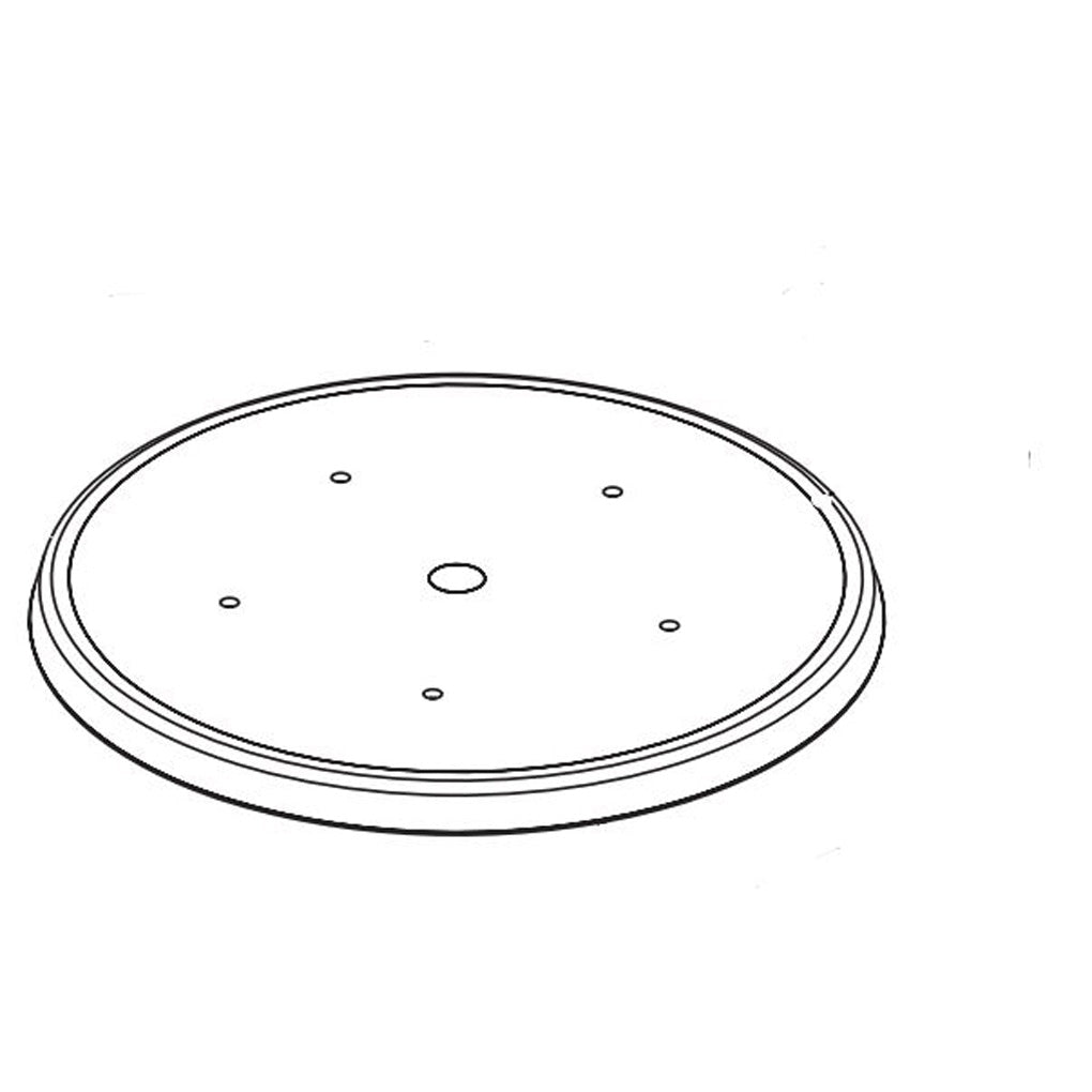 DYNABRADE - 57762 - 6 in (152 mm) Dia. Non-Vacuum Gear-Driven Disc Pad, Vinyl-Face