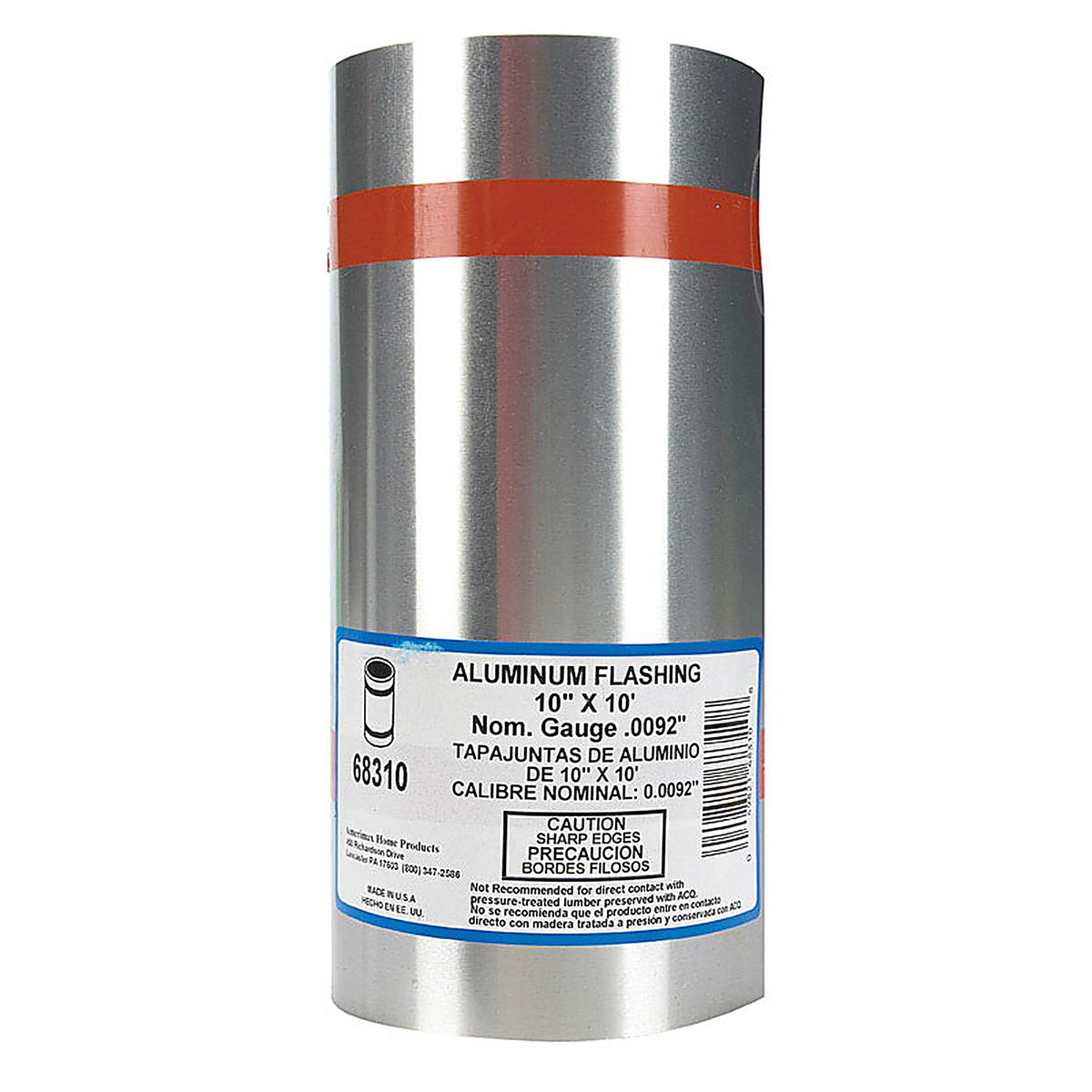 Amerimax - 68310 - 10 in. W x 10 ft. L Aluminum Roll Flashing Silver