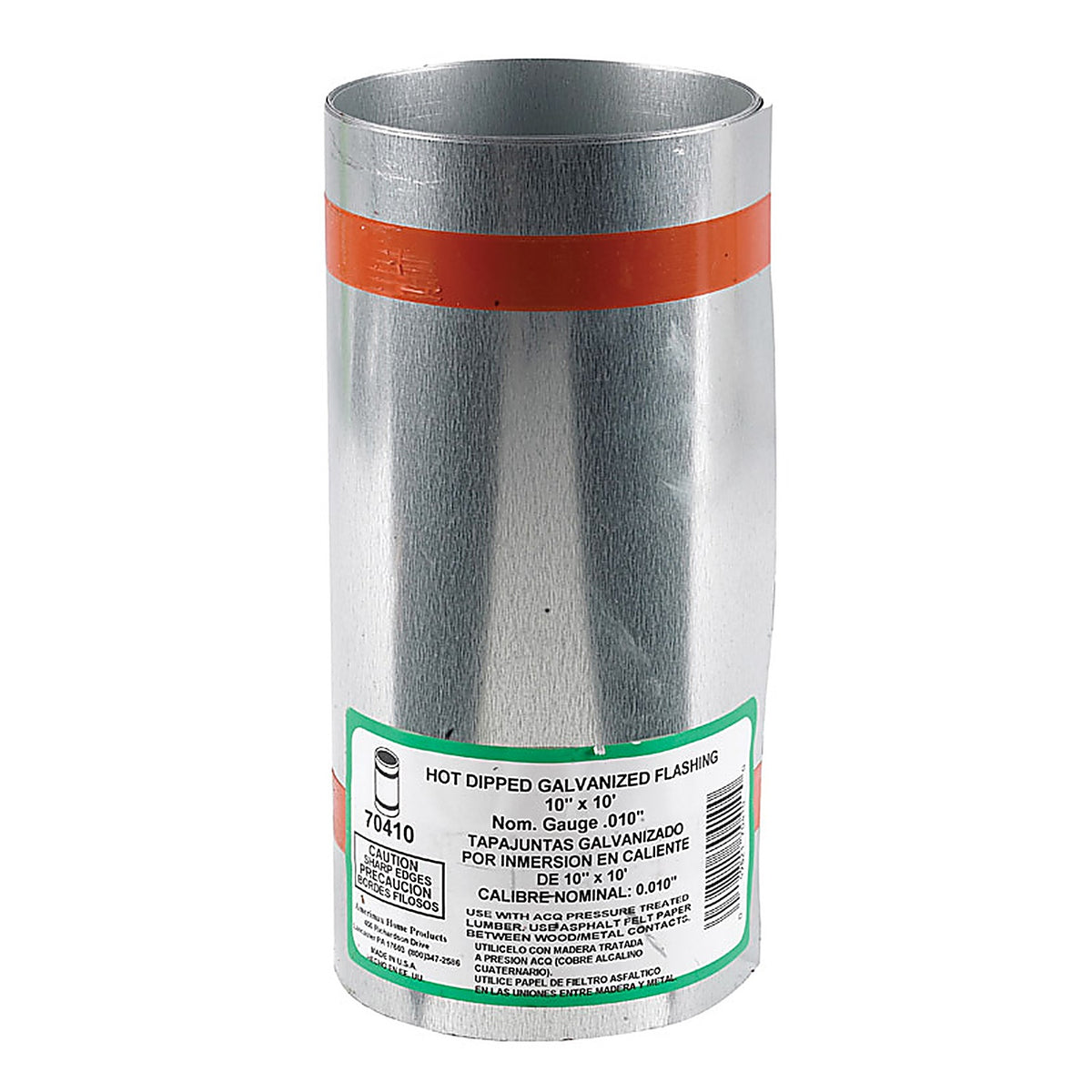 Amerimax - 70410 - 10 in. W x 10 ft. L Galvanized Steel Valley Flashing Silver