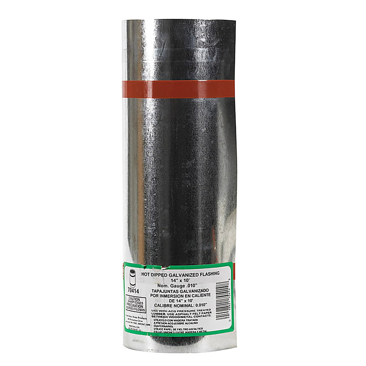 Amerimax - 70414 - 14 in. W x 10 ft. L Galvanized Steel Valley Flashing Silver
