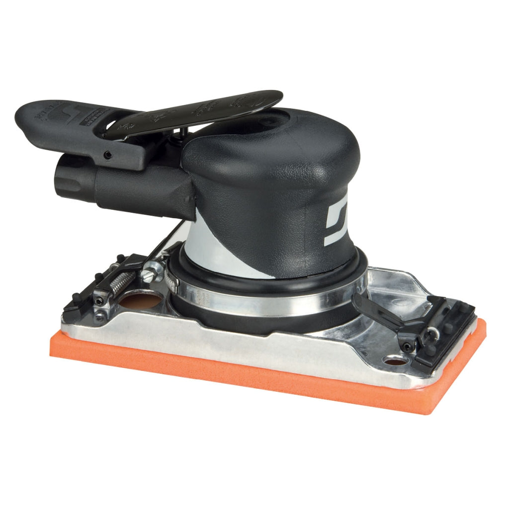 DYNABRADE - 57810 - 3-2/3 in W x 7 in L (93 mm x 178 mm) Dynabug Orbital Sander, Non-Vacuum