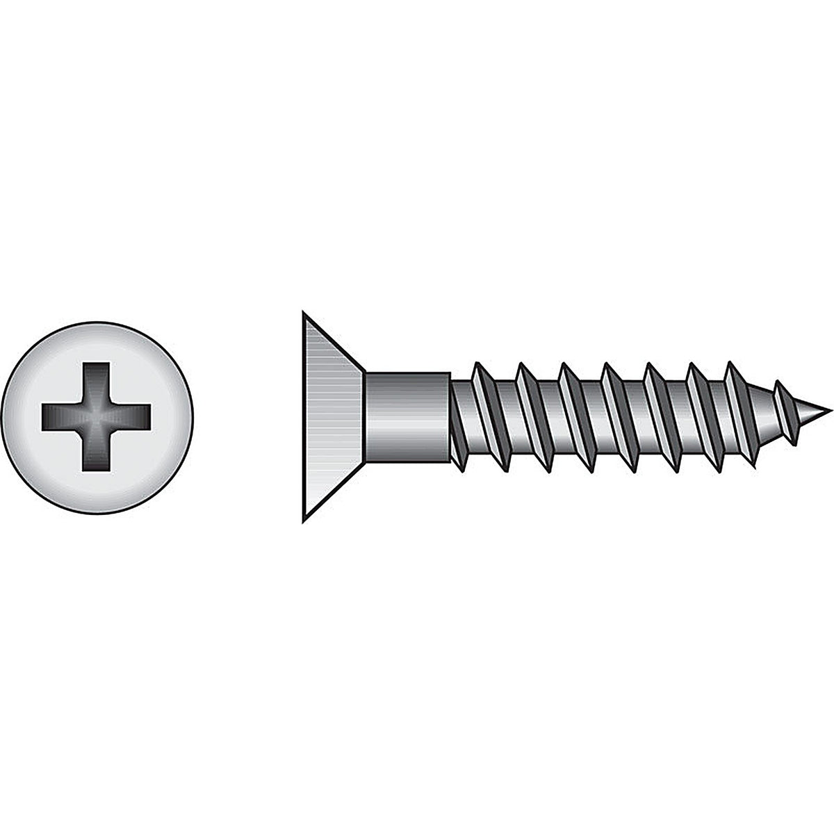 Hillman - 40168 - No. 12 x 3 in. L Phillips Zinc-Plated Wood Screws - 100/Pack