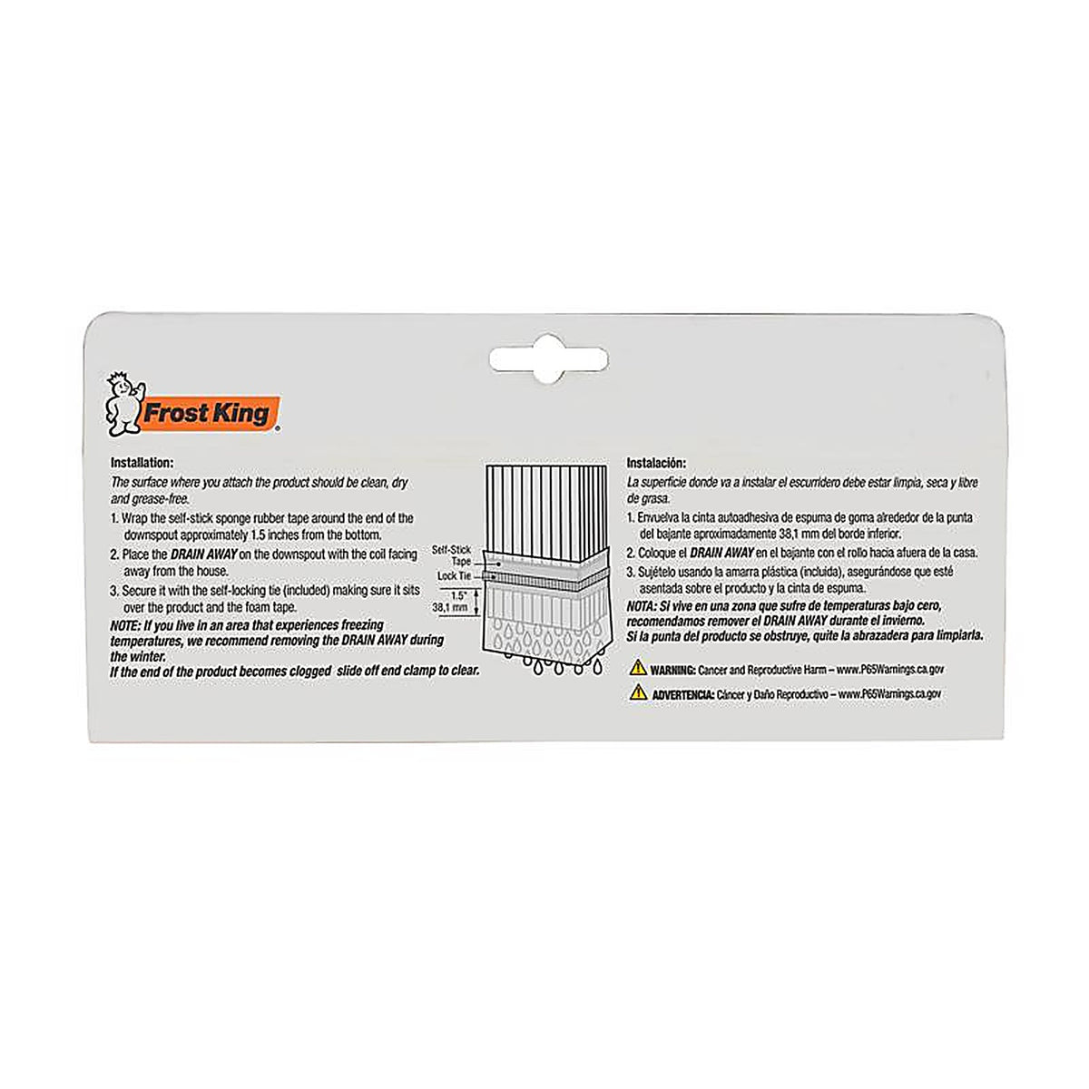 Frost King - DE46 - Drain Away 0.25 in. H x 6 in. W x 4 ft. L Green Plastic Downspout Extension