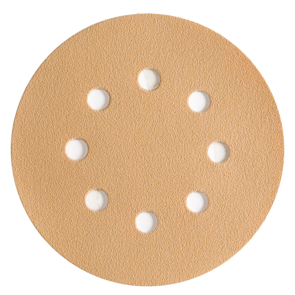 Sunmight - 58105 - Gold - 5IN 8 Hole Grip Disc Grit 60 - 50/Pack