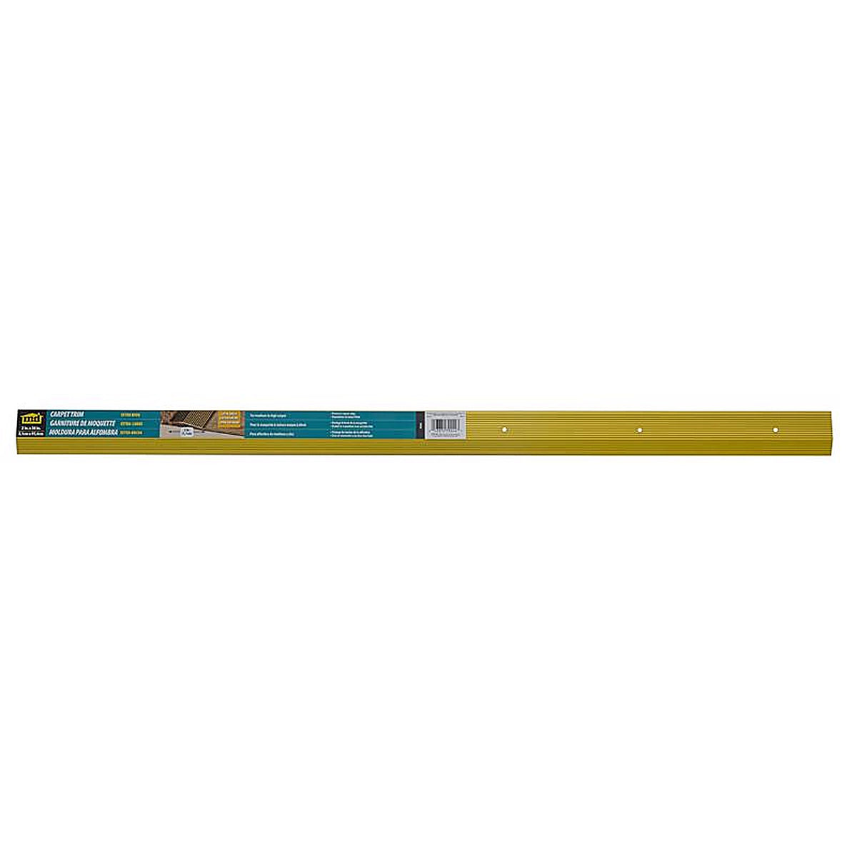 M-D - 79244 - 36 in. L Prefinished Satin Brass Aluminum Carpet Trim