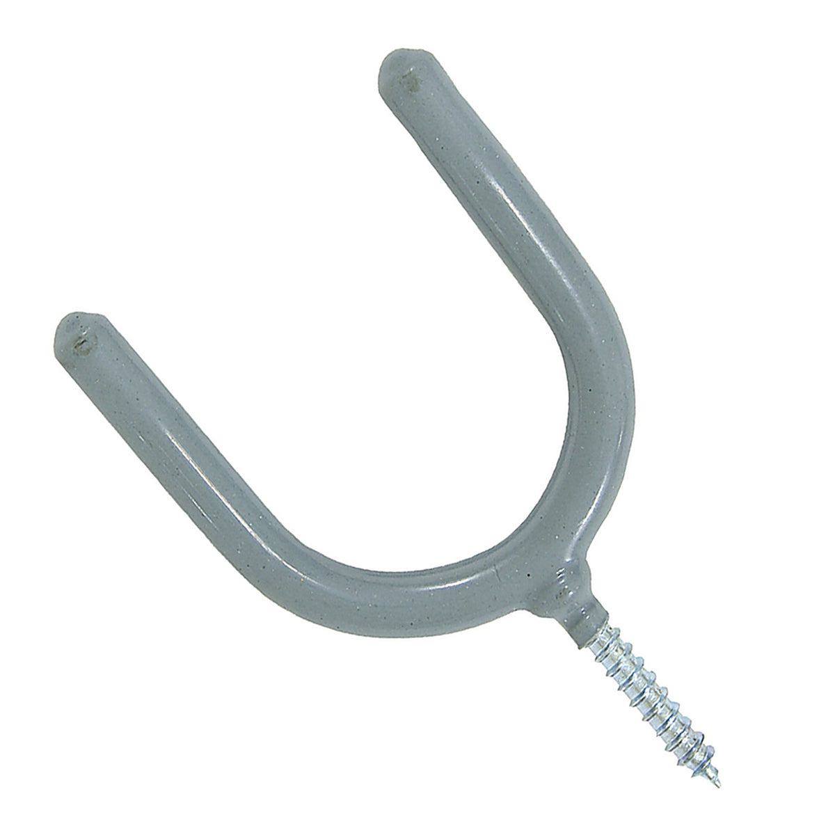 Crawford - SS13 - 3.94 in. L Vinyl Coated Gray Steel Medium Storage Hook 15 lb. capacity - 2/Pack