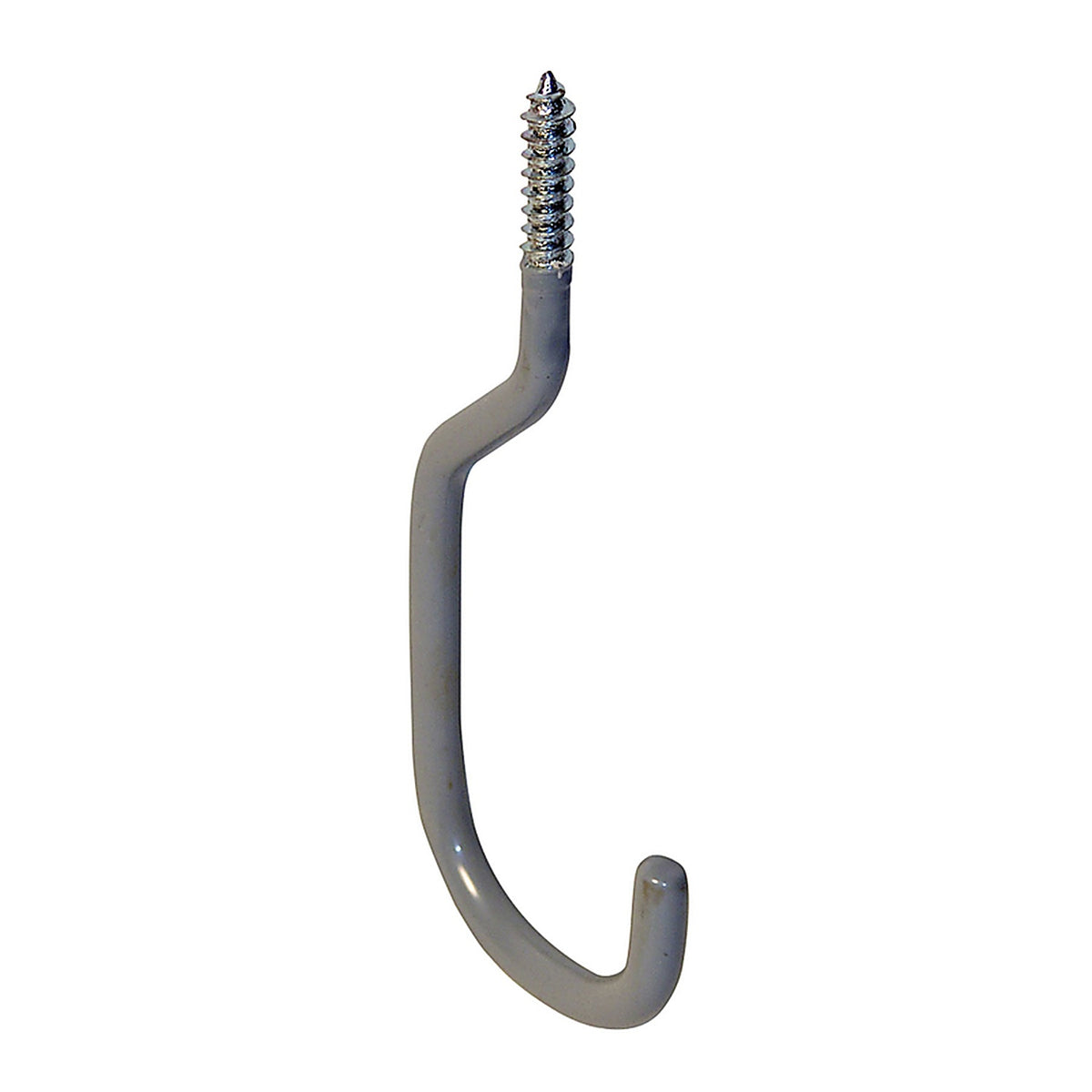 Crawford - SS18 - 5.9 in. L Vinyl Coated Gray Steel Medium Storage Hook 13 lb. capacity - 2/Pack