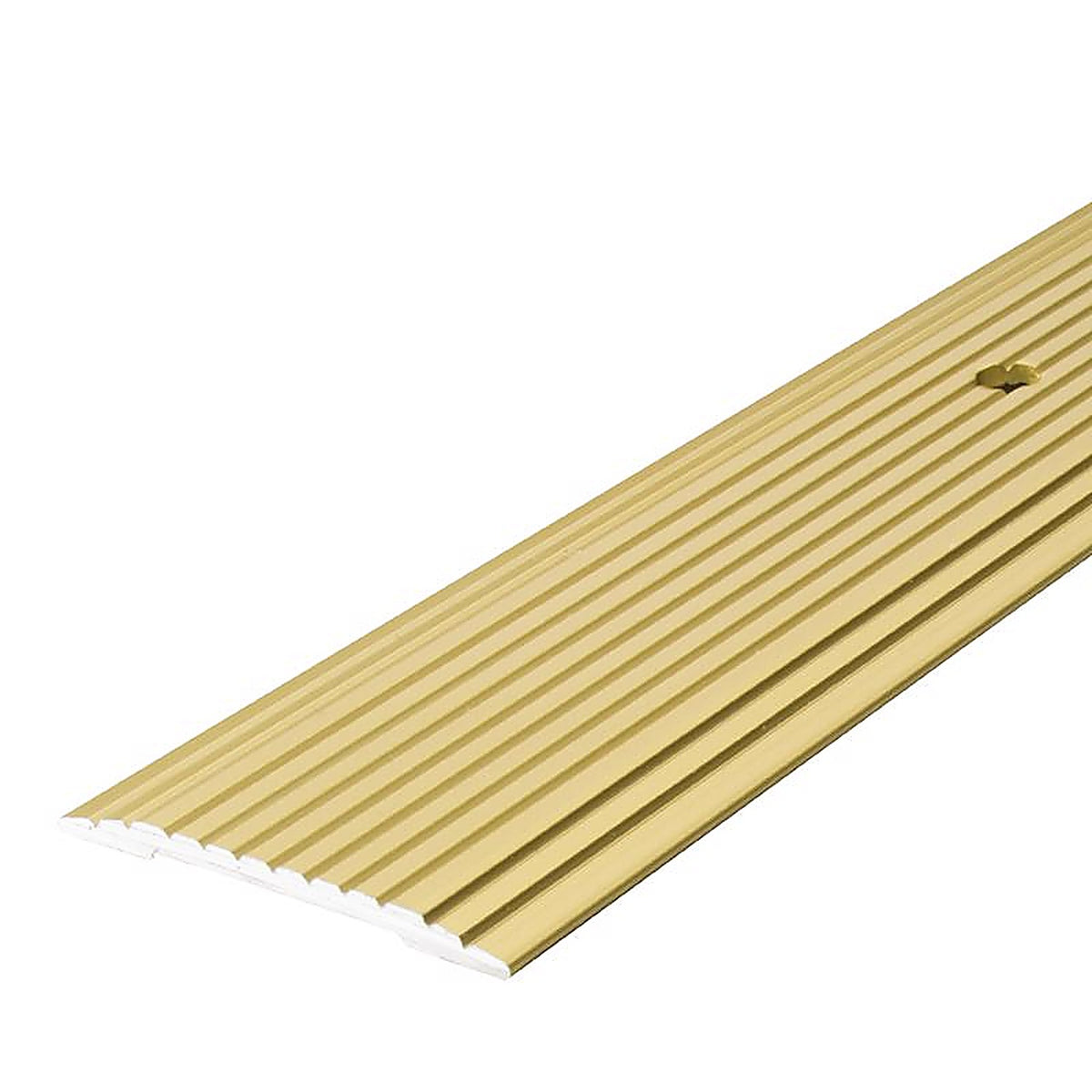 M-D - 79012 - 0.1 in. H x 36 in. L Prefinished Satin Brass Aluminum Seam Binder