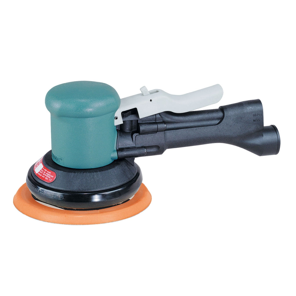 DYNABRADE - 58418 - 6 in (152 mm) Dia.Two-Hand Dynorbital Random Orbital Sander, Non-Vacuum