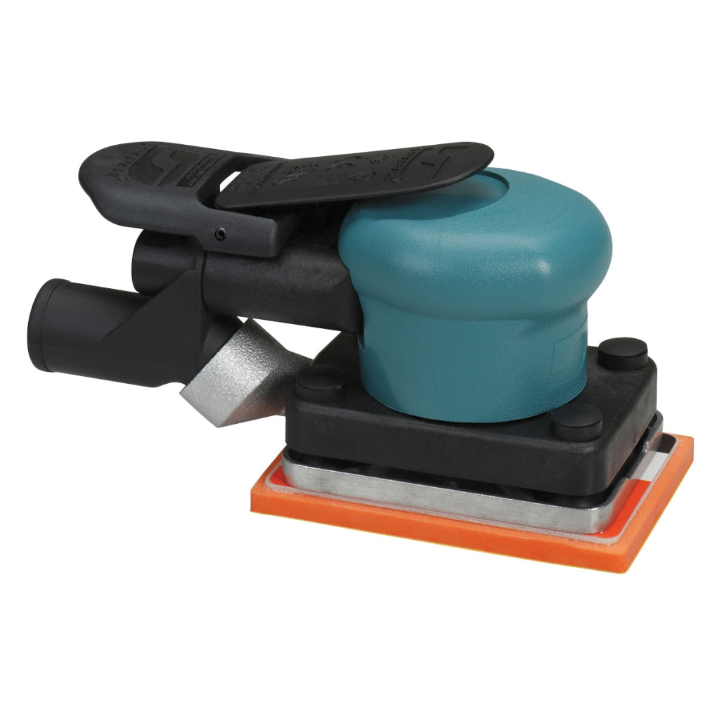 DYNABRADE - 58502 - 3 in (76 mm) W x 4-1/4 in (108 mm) L Dynabug II Orbital Sander, Central Vacuum