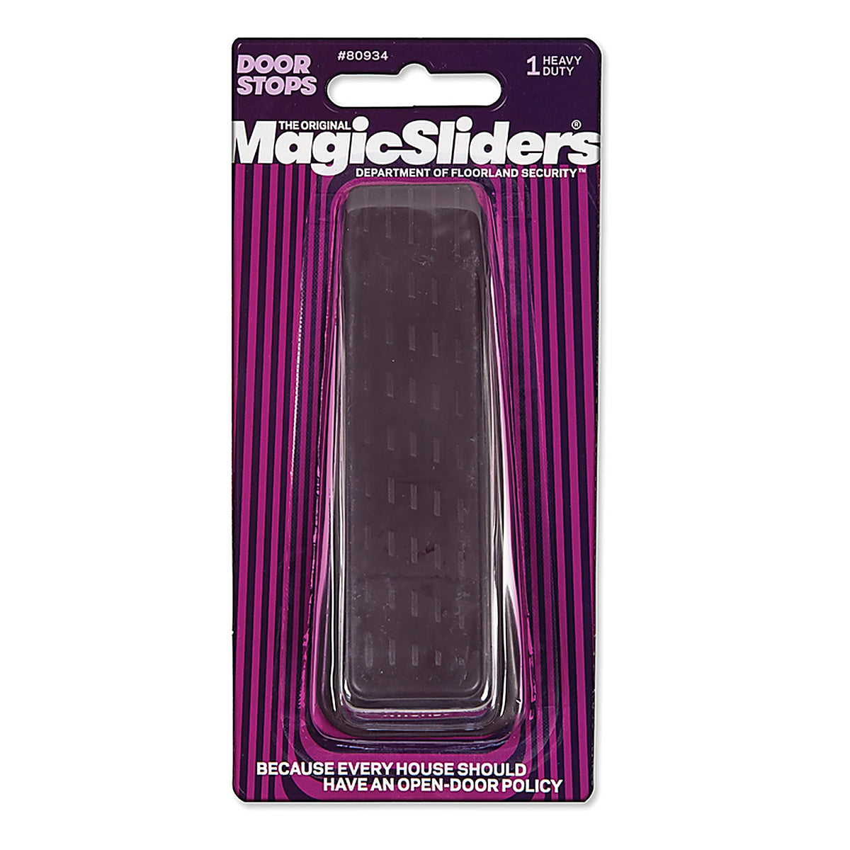 Magic Sliders - 80934 - 6-5/16 in. W X 2-1/2 in. L Heavy Duty Rubber Brown Door Stop