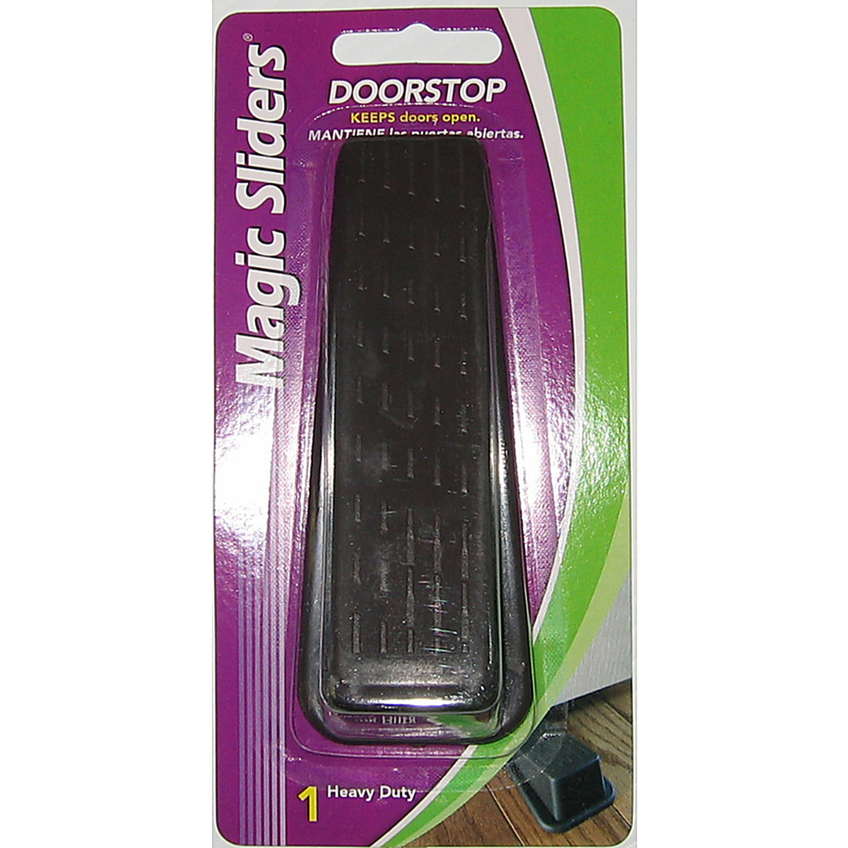 Magic Sliders - 80934 - 6-5/16 in. W X 2-1/2 in. L Heavy Duty Rubber Brown Door Stop