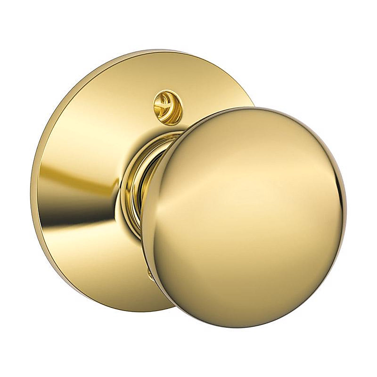 Schlage - F170VPLY605 - Plymouth Bright Brass Dummy Knob Right or Left Handed