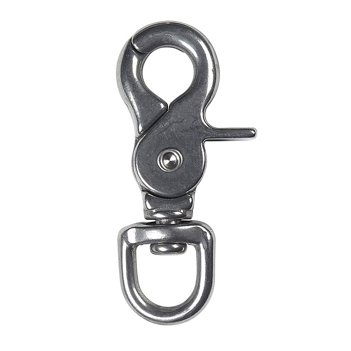 Campbell - T7631704 - 1/2 in. D X 2-15/32 in. L Polished Steel Trigger Snap 80 lb