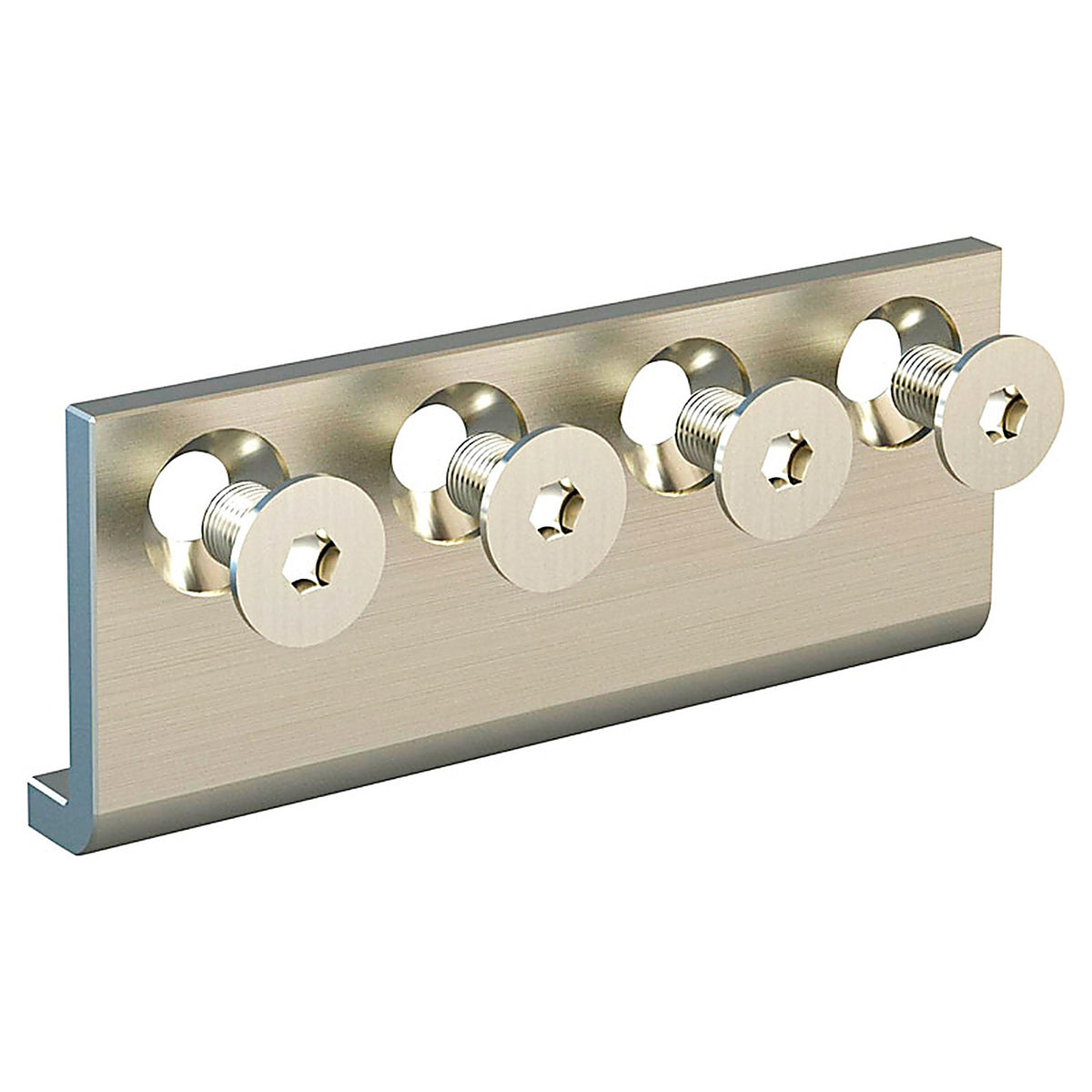 National Hardware - N187-003 - Satin Steel Sliding Door Hardware Connecting Adapter - 1/Pack