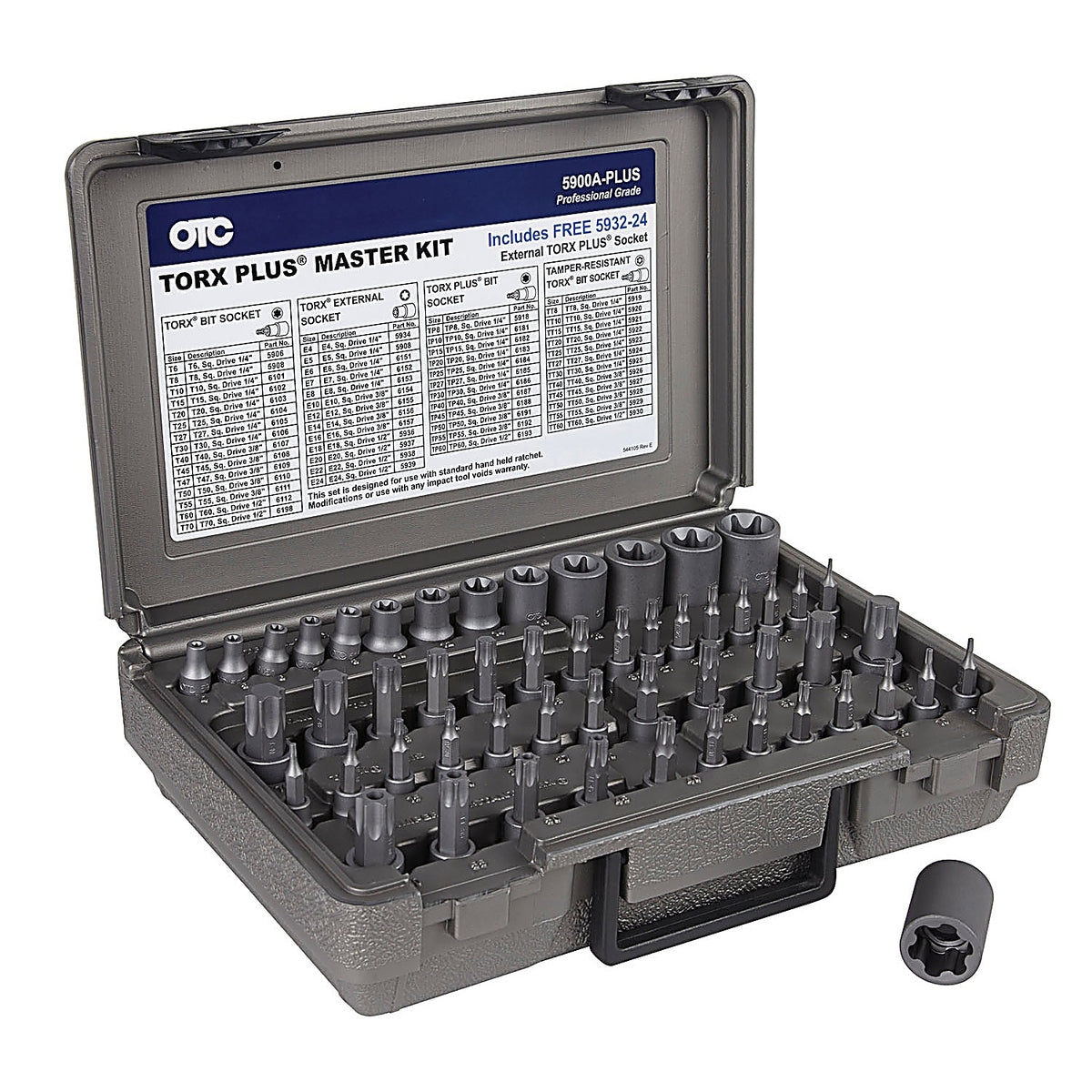 OTC - 5900A-PLUS - Master Torx Bit Socket Set, 53pc.