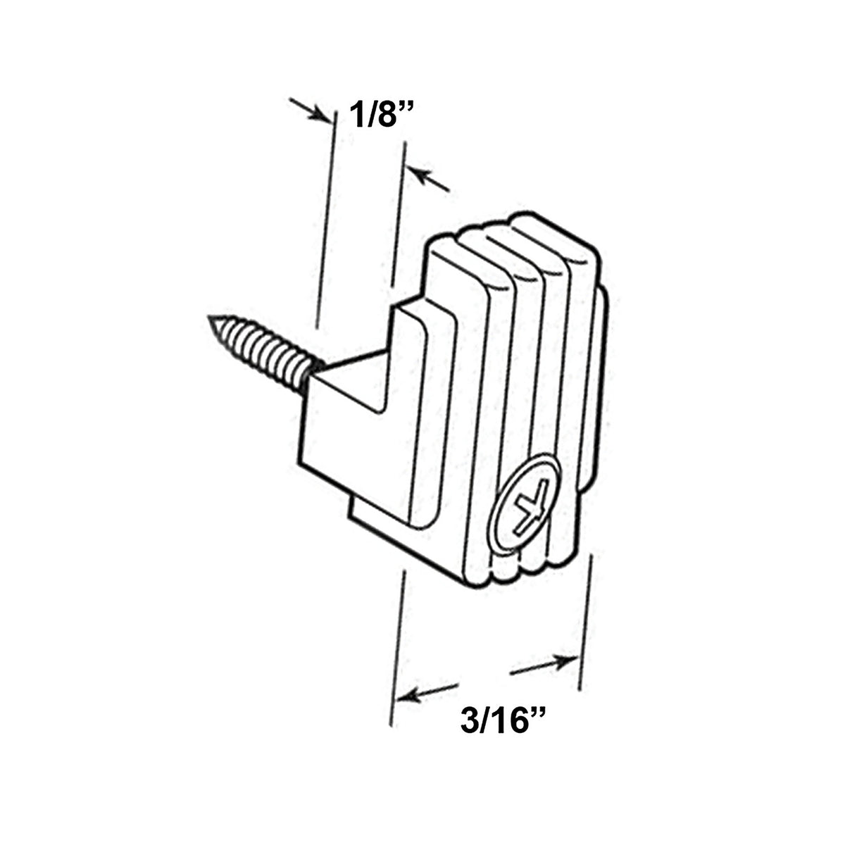Hangman - MC-316 - Hanger Mirror Holder Clip 20 lb. 12/pc.