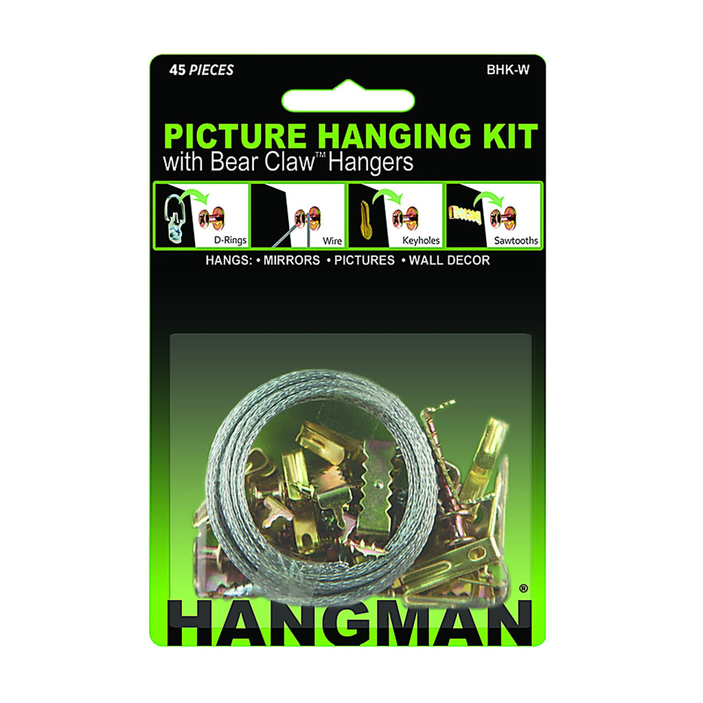 Hangman - BHK-W - Hanger 100 lb. Picture Hanging Kit 45/pc.