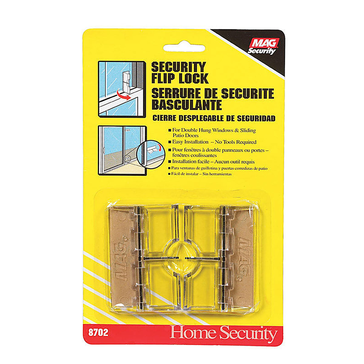 Prime-Line - U9842 - Lucite Indoor and Outdoor Sliding Door Lock