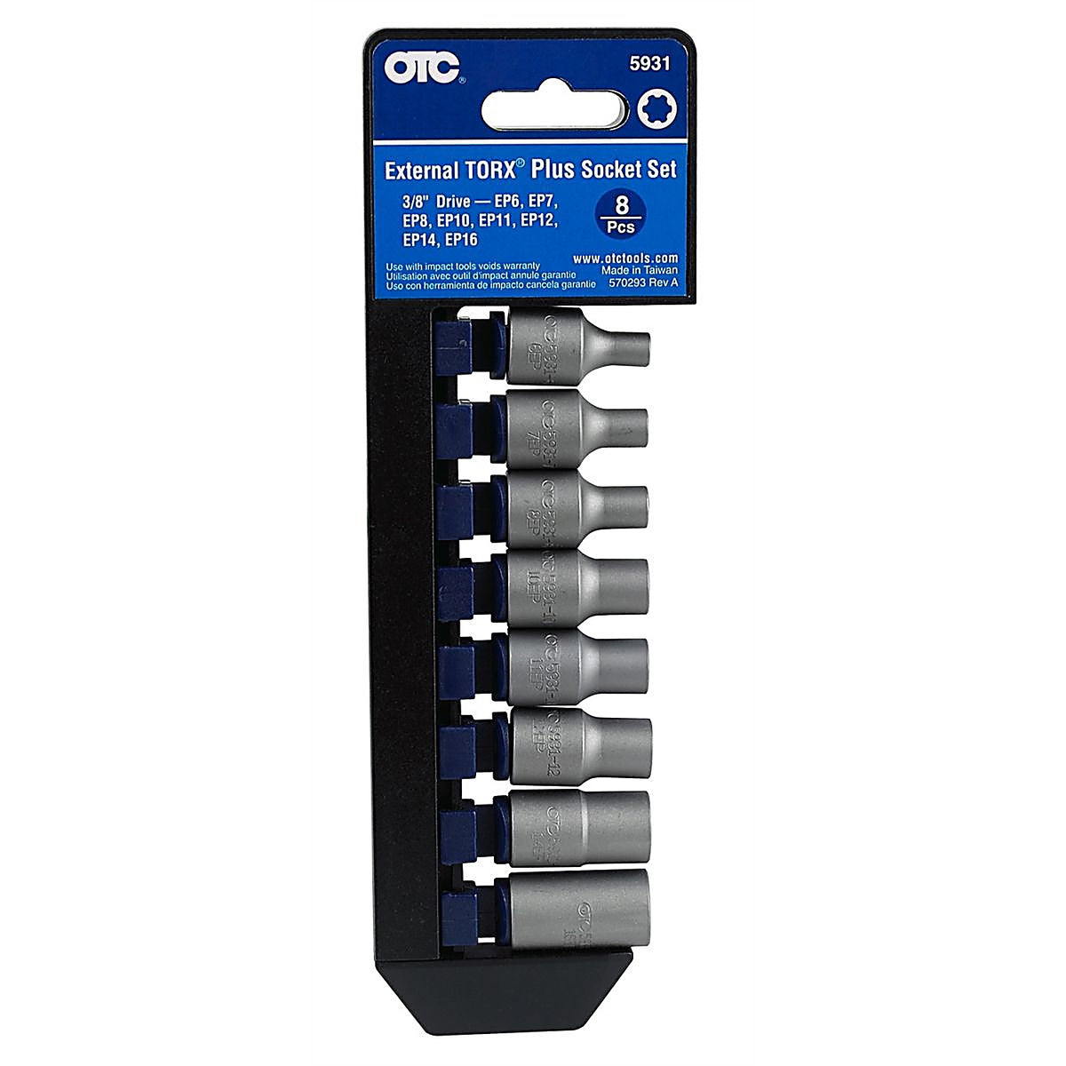 OTC - 5931 - External Torx PLUS Socket Set, 8-Piece