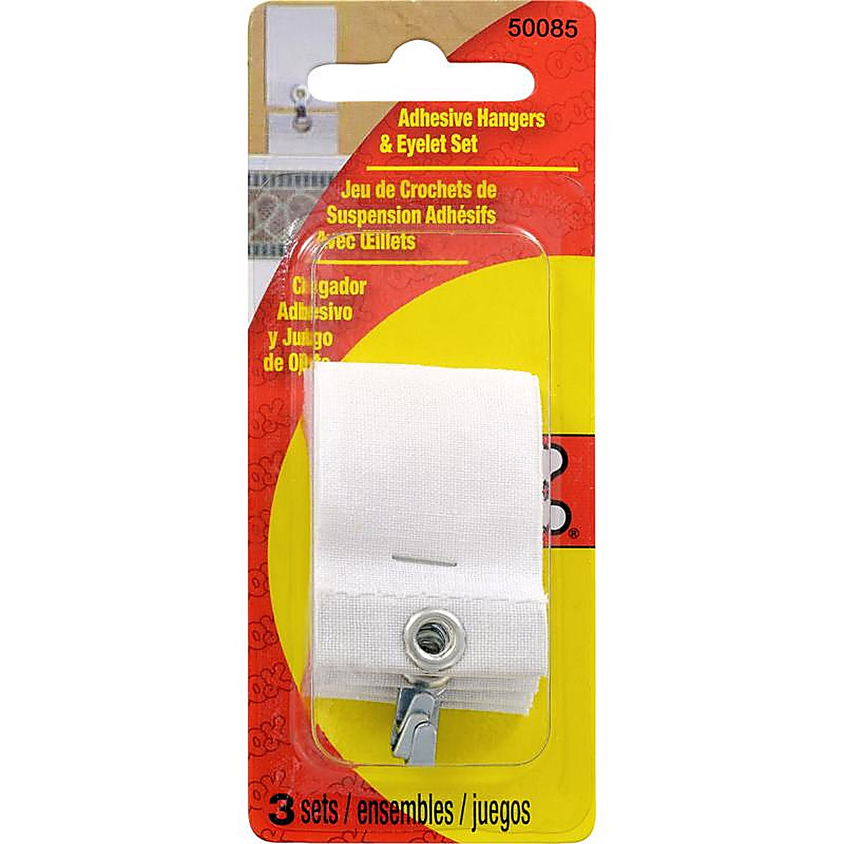 Hillman - 533812 - OOK White Hanger Adhesive Hangers 3 lb 3 pk