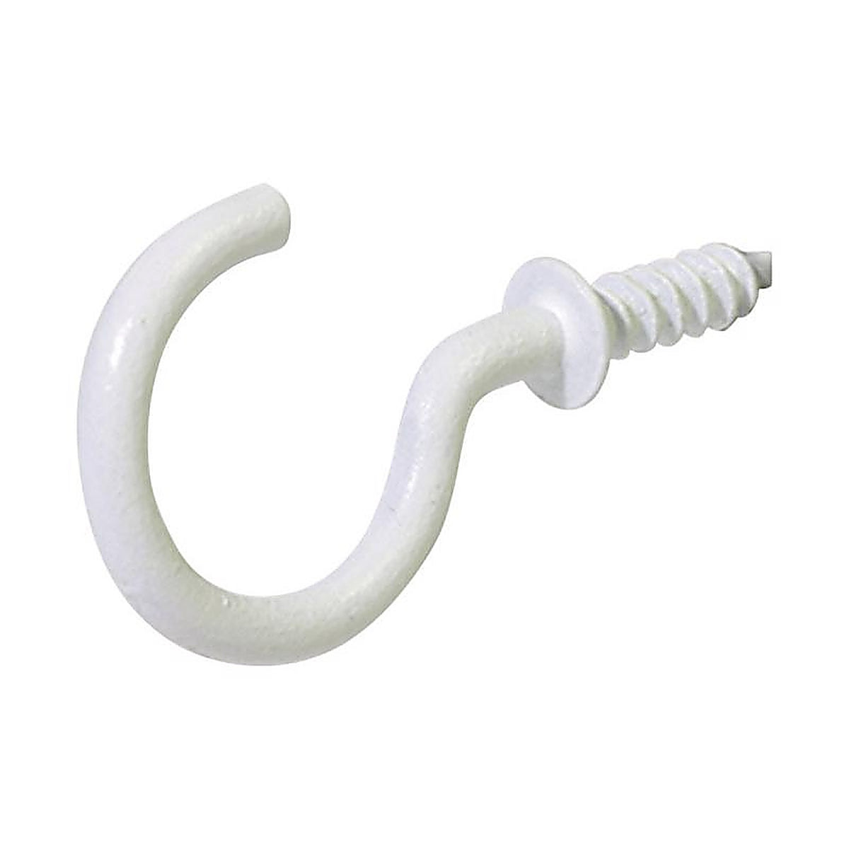 Hillman - 122235 - Small White Metal 7/8 in. L Cup Hook 1 lb 8 pk