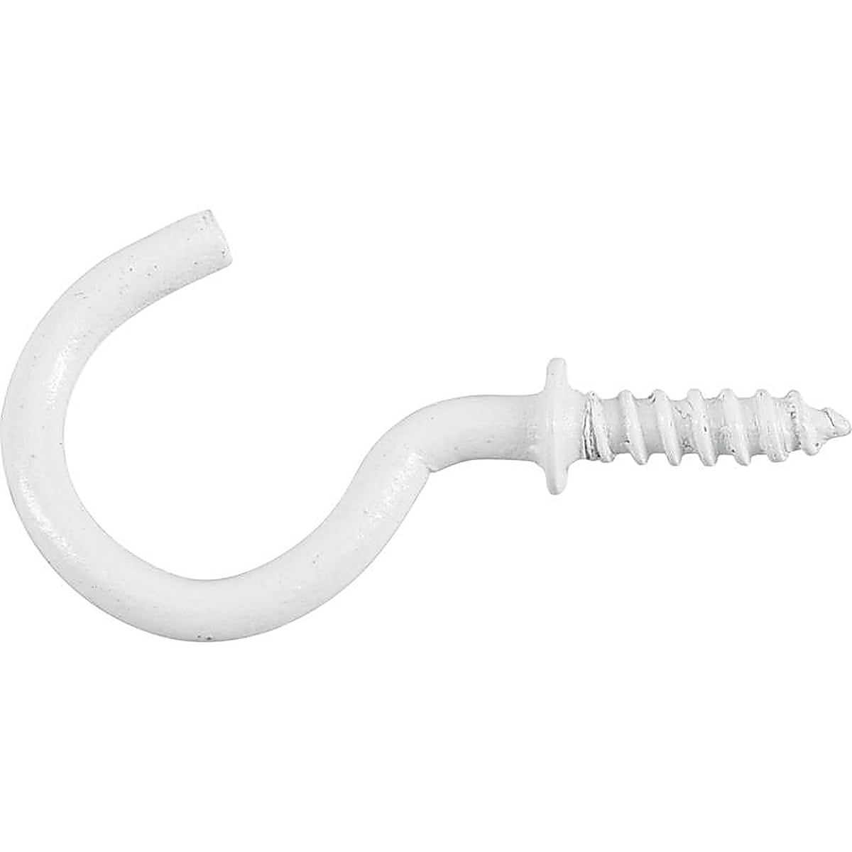 Hillman - 122235 - Small White Metal 7/8 in. L Cup Hook 1 lb 8 pk