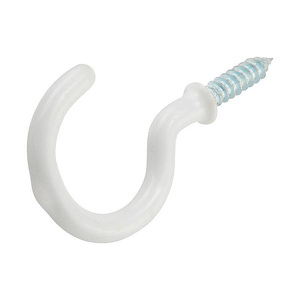 OOK - 534106 - Small Vinyl Coated White Steel 7/8 in. L Cup Hook 1 lb 4 pk