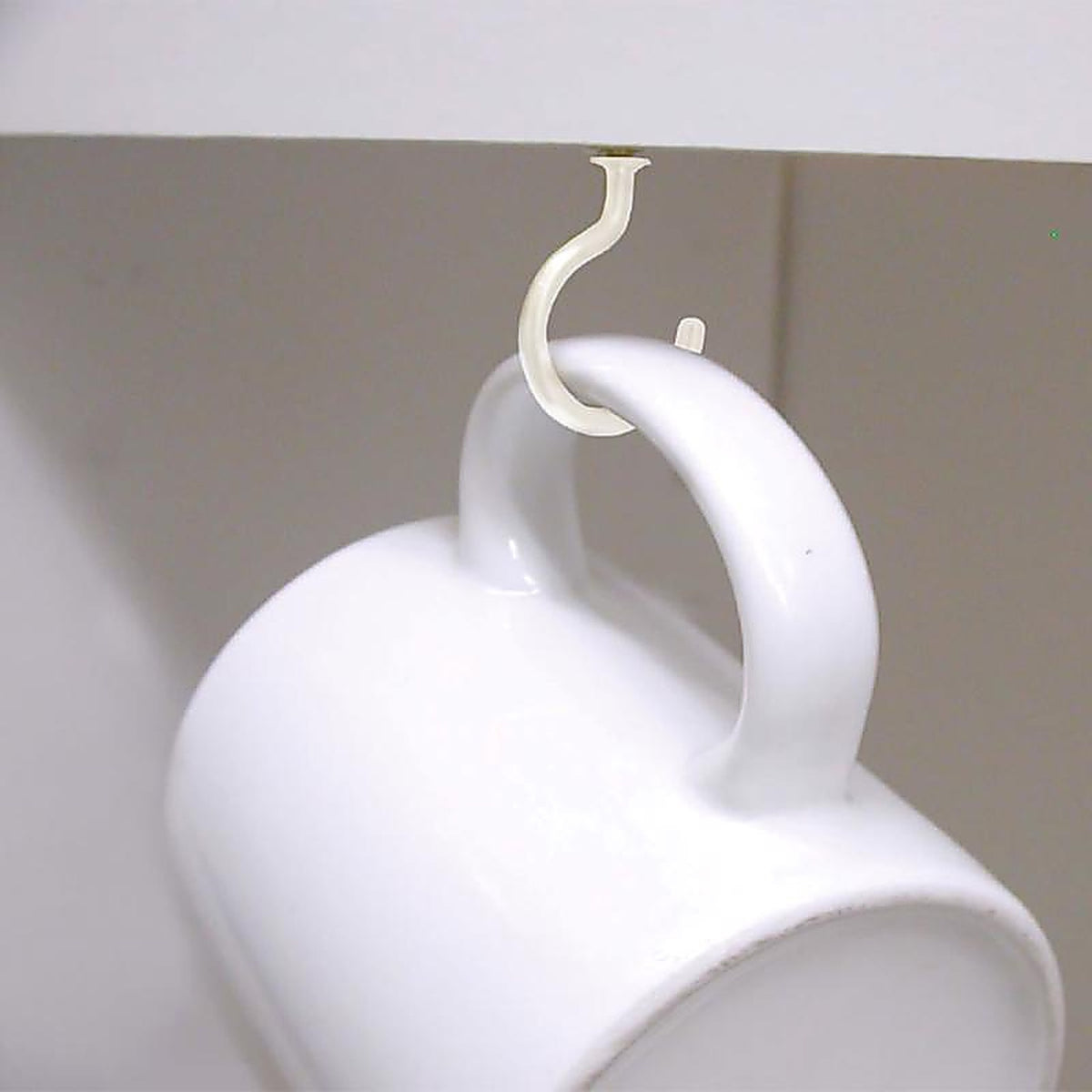 OOK - 534106 - Small Vinyl Coated White Steel 7/8 in. L Cup Hook 1 lb 4 pk