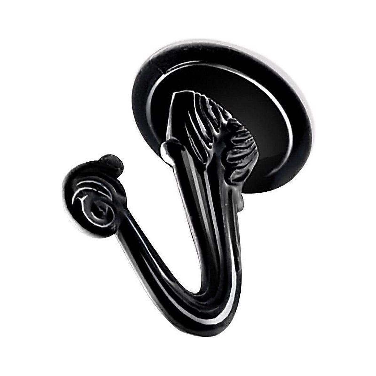 OOK - 534522 - Medium Black Steel 1-1/2 in. L Swag Hook 30 lb 2 pk