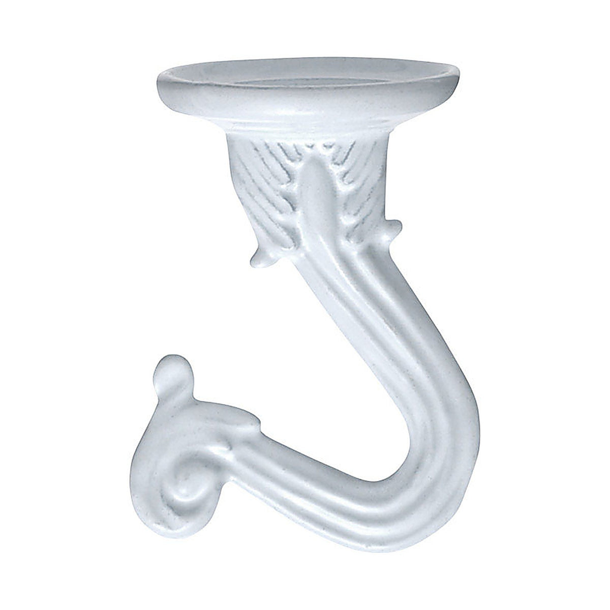 OOK - 534516 - Medium Vinyl Coated White Steel 1-1/2 in. L Swag Hook 30 lb 2 pk