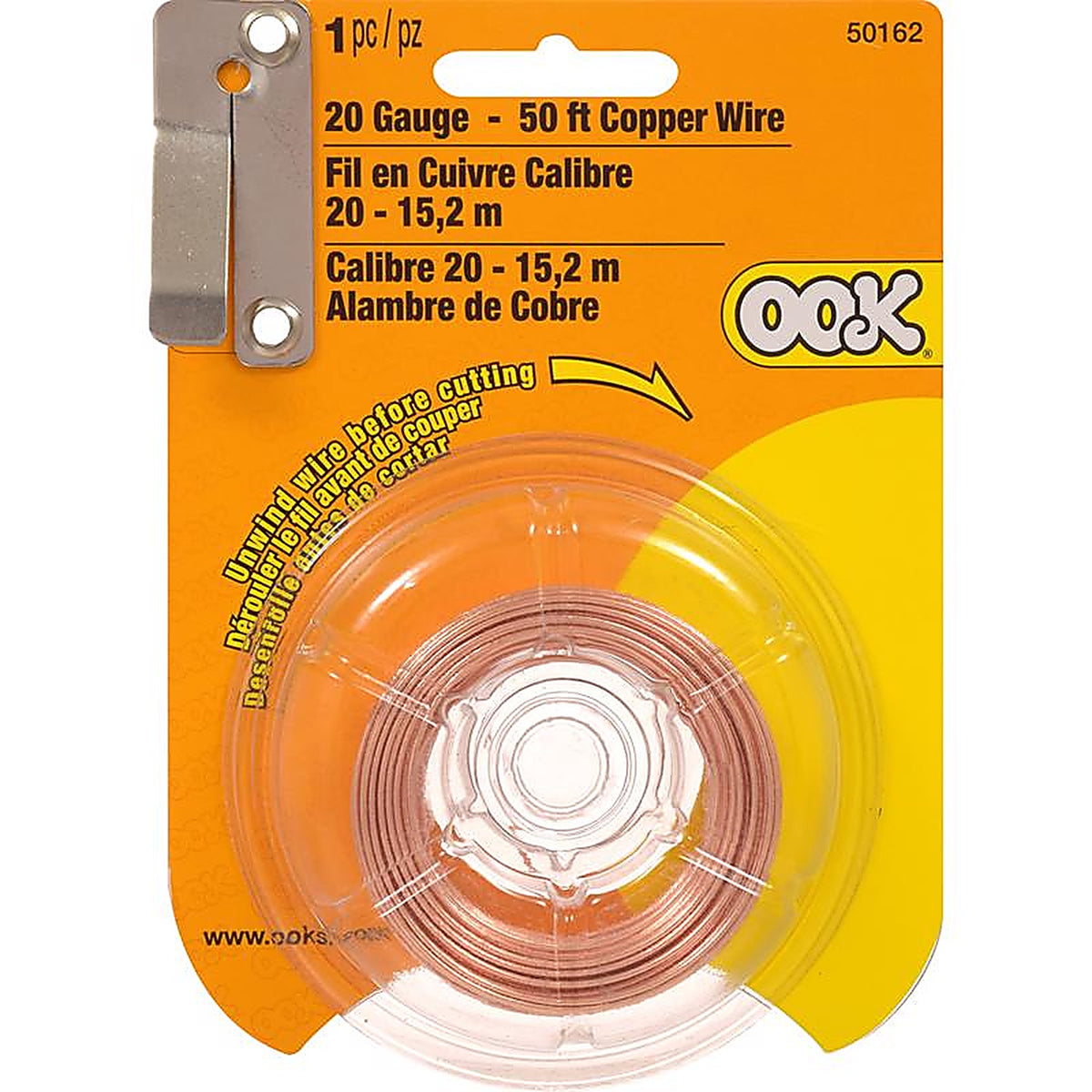OOK - 534682 - 50 ft. L Copper 20 Ga. Wire