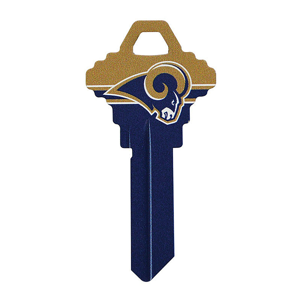 Hillman - 89615 - LA Rams Painted Key House/Office Universal Key Blank Single sided