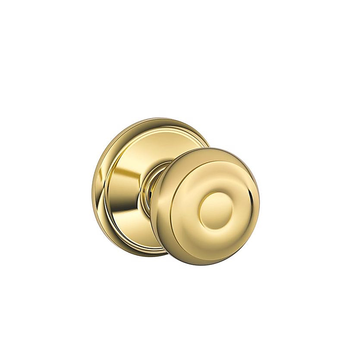 Schlage - F10VGEO605 - Georgian Bright Brass Passage Lockset ANSI Grade 2 1-3/4 in.