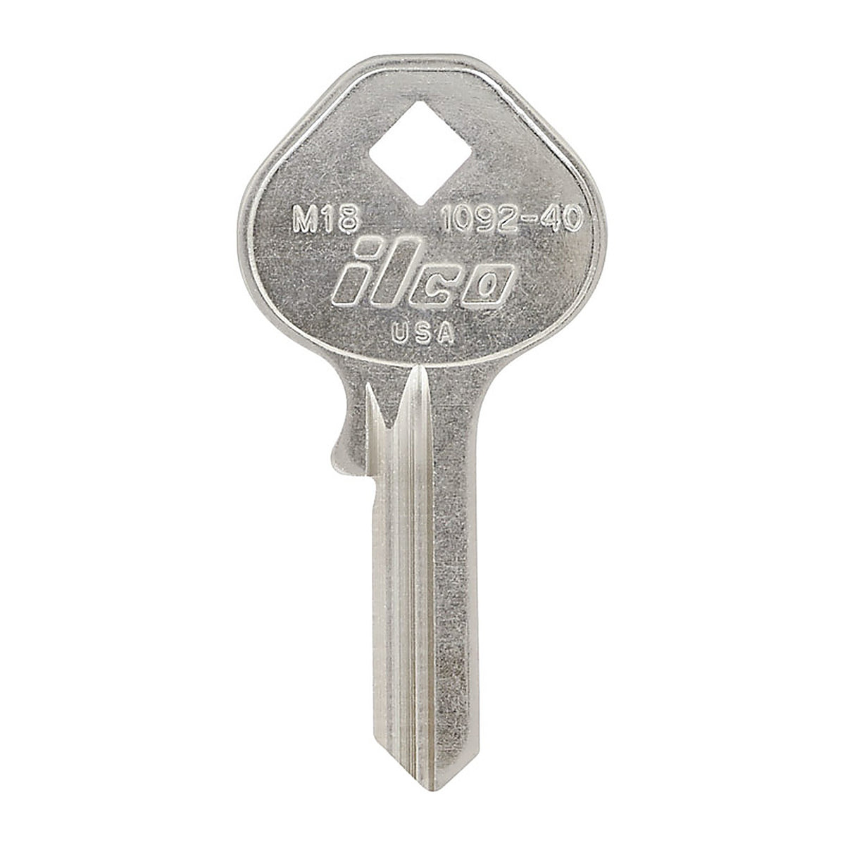 Hillman - 86376 - Traditional Key Padlock Universal Key Blank Single sided