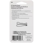 Hillman - 701711 - 6 in. Dia. Metal Silver Beaded Chain Key Ring