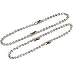Hillman - 701711 - 6 in. Dia. Metal Silver Beaded Chain Key Ring