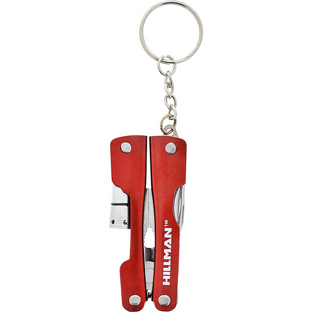 Hillman - 713168 - Metal Red Multi-Tool High End Accessories Key Ring